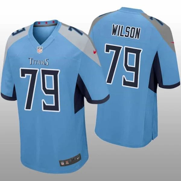 Men Tennessee Titans 79 Isaiah Wilson Nike Light Blue Vapor Limited NFL Jersey